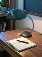 vintage turkooise metalen desk lamp  / tafellamp, Ophalen