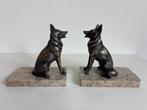 Art Deco boekensteunen met honden, Antiek en Kunst, Ophalen of Verzenden