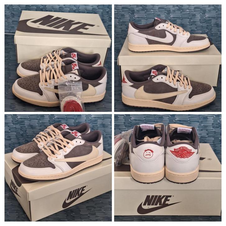 Nike Travis Scott Air Jordan 1 Low - maat 44, Kleding | Heren, Schoenen, Nieuw, Sneakers of Gympen, Bruin, Ophalen of Verzenden