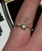 14k Gouden Ring met Australische Kristal opaal ( 16,5 / 52 ), Ophalen of Verzenden, Goud
