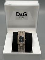 D&G Dameshorloge met Strass, Gebruikt, Staal, Polshorloge, Ophalen of Verzenden