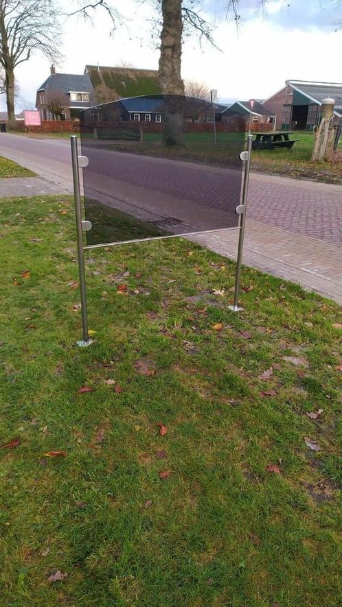 Rvs reclamebord reclamezuil exclusief Design kwaliteit, Verzamelen, Merken en Reclamevoorwerpen, Zo goed als nieuw, Reclamebord
