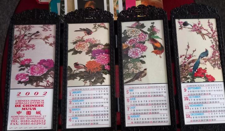 Oude verzameling kalenders in schoenendoos, nr 47, Verzamelen, Overige Verzamelen, Zo goed als nieuw, Ophalen of Verzenden