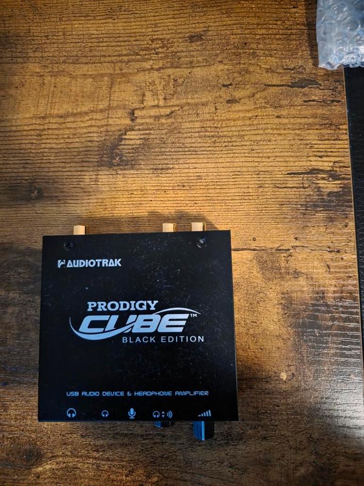Audiotrak Prodigy Cube Black Edition Externe Geluidskaart, Audio, Tv en Foto, Versterkers en Receivers, Zo goed als nieuw, Stereo