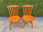 Houten Stoelen - Set van 2, Huis en Inrichting, Stoelen, Ophalen, Gebruikt, Twee, Bruin