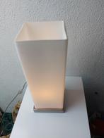 glazen lamp lamp wit, Gebruikt, Ophalen of Verzenden, Glas, Vintage retro