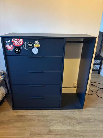 Kledingkast donker blauw IKEA beschikbaar voor biedingen