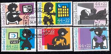2007 Kinderzegels 2527a-2527f filatelistisch gestempeld. beschikbaar voor biedingen