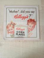 Vintage Kellogg's reclamebord met de folie er nog omheen., Ophalen of Verzenden, Nieuw, Reclamebord