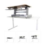 Gasveer zit-sta module voor 2 monitoren 105x55, Ophalen, In hoogte verstelbaar, Gebruikt