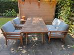 Tuinset Kave Home acacia hout met kussens, Tuin en Terras, Tuinsets en Loungesets, Ophalen
