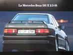 Mercedes 190E 2.5 16v 1991 1992 Brochure, Boeken, Auto's | Folders en Tijdschriften, Verzenden, Zo goed als nieuw, Mercedes