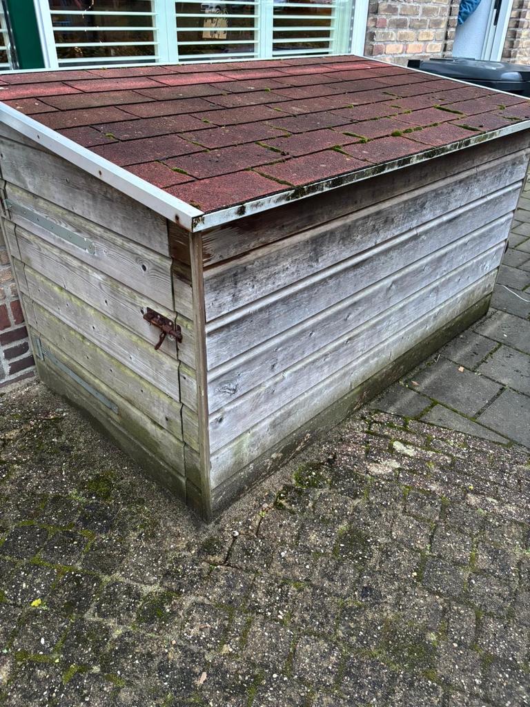 Schuur, Tuin en Terras, Tuinhuizen, Gebruikt, Schuur, Hout, Minder dan 250 cm, Minder dan 200 cm, Zonder ramen, Ophalen