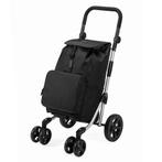 Packaway Boodschappentrolley   60Liter Zwart - 4 Wielen, 30 cm of meer, Zwart, Zo goed als nieuw, Wieltjes