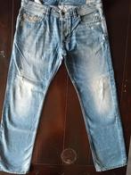 ZGAN CLASSIC DIESEL LARKEE STRAIGHT DESTROY JEANS SIZE 36/32, Ophalen of Verzenden, Zo goed als nieuw, Blauw, W36 - W38 (confectie 52/54)