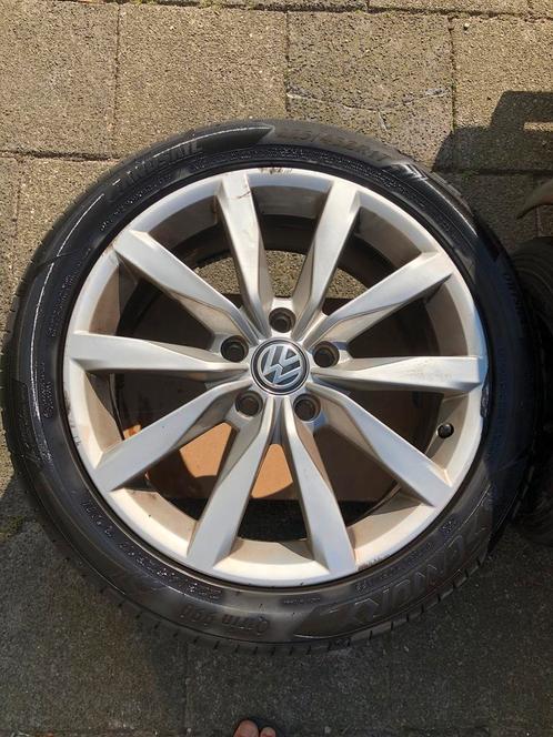 4x Golf 7 velgen + 2 banden MOET DIT WEEKEND WEG, Auto-onderdelen, Banden en Velgen, Banden en Velgen, All Season, 17 inch, 225 mm