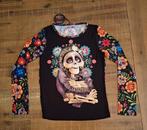 Mexicaanse t-shirts (dia de los muertos), Overige kleuren, Ophalen of Verzenden, Zo goed als nieuw, Korte mouw