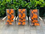Retro Tuinstoelen Set van 3, Gebruikt, Overige kleuren, Drie, Ophalen of Verzenden