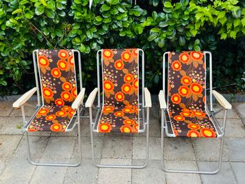 Retro Tuinstoelen Set van 3 beschikbaar voor biedingen