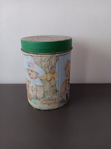 Vintage blik Teddy Tum Tum – berenpicknick ontwerp beschikbaar voor biedingen