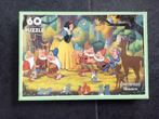 Prachtige oude Puzzel Sneeuwitje! 1983 60 st., Ophalen of Verzenden, Minder dan 500 stukjes, Gebruikt, Legpuzzel