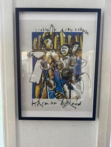 Litho Ray Charles door Herman Brood beschikbaar voor biedingen