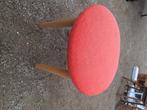 Vintage poef, Ophalen, Minder dan 50 cm, Gebruikt, Rond
