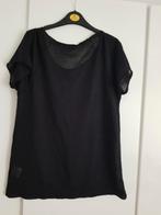 Zwarte doorschijnende Tshirt maat 40, Kleding | Dames, Maat 38/40 (M), Zeeman, Zwart, Ophalen of Verzenden