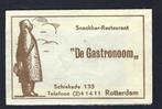 1570 Rotterdam snackbar rest DE GASTRONOOM, Ophalen of Verzenden, Nederland
