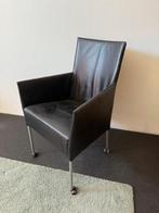 Leren stoelen met wieltjes – kleurrijk setje, klein prijsje, Huis en Inrichting, Stoelen, Ophalen, Gebruikt, Leer, Modern