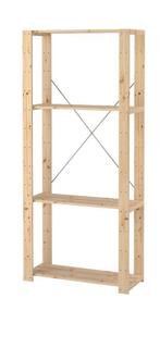 Ikea stellingkast Hejne, met 4 staanders en 5 planken, Ophalen, Zo goed als nieuw