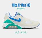 Nike Air Max 180 Bluebird - 42.5 42,5, Kleding | Heren, Schoenen, Wit, Nike, Nieuw, Ophalen of Verzenden