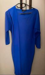 LaDress Caroline M zgan paarsblauw met sash travelstof, Maat 38/40 (M), Blauw, Ophalen of Verzenden, Zo goed als nieuw