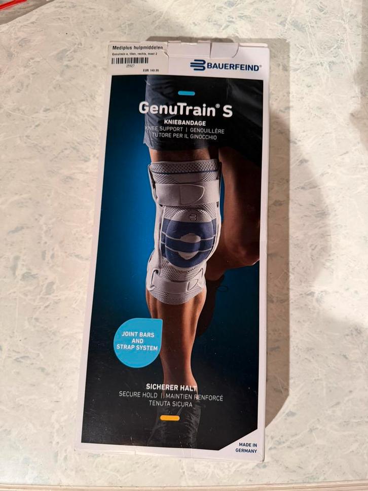 bauerfeind Genutrain S kniebrace, Diversen, Braces, Zo goed als nieuw, Ophalen of Verzenden