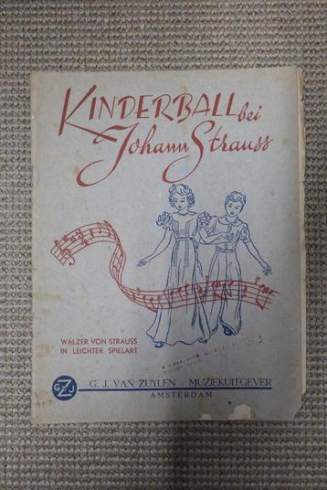 4 x(antiek) bladmuziek,2x Strauss, Waldteufel, Duvernoy beschikbaar voor biedingen
