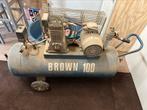 Brown 100 Compressor 380 volt - 260L/min, Doe-het-zelf en Verbouw, Compressors, Ophalen, Gebruikt, 200 tot 400 liter/min, 6 tot 10 bar