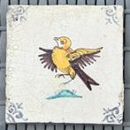 17e eeuwse polychrome vogel tegel, Ophalen of Verzenden