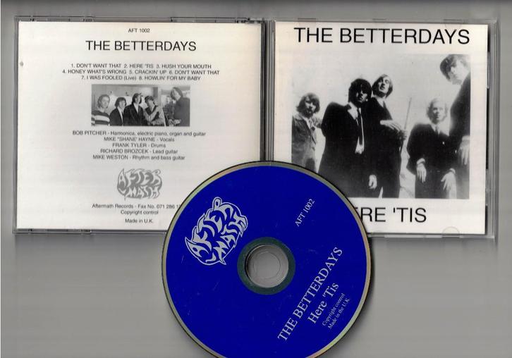THE BETTERDAYS CD Here 'Tis - psychedelic rock, Cd's en Dvd's, Cd's | Rock, Zo goed als nieuw, Poprock, Ophalen of Verzenden