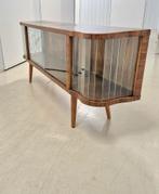 Elegante  vitrinekast jaren 60, Gebruikt, Ntp, Glas, Minder dan 100 cm