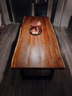 Mooie eettafel 220x97cm + gratis stoelen, Gebruikt, 200 cm of meer, Rechthoekig, 50 tot 100 cm