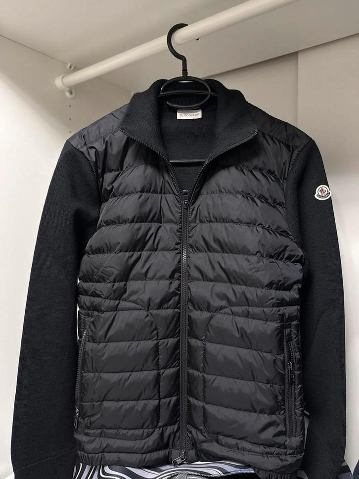 Moncler Cardigan, Kleding | Heren, Jassen | Zomer, Nieuw, Overige maten, Zwart, Ophalen of Verzenden