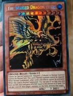 Yu-Gi-Oh! Godcard Set Slifer Obelisk Ra TN19 Limited Ed !, Ophalen of Verzenden, Zo goed als nieuw, Meerdere kaarten, Foil