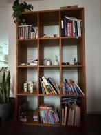 Vakkenkast/roomdivider, Ophalen, Met plank(en), 100 tot 150 cm, Teakhout