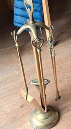 Koperen Openhaard Set - 5 Delig, Ophalen, Gebruikt, Vrijstaande haard, Overige soorten