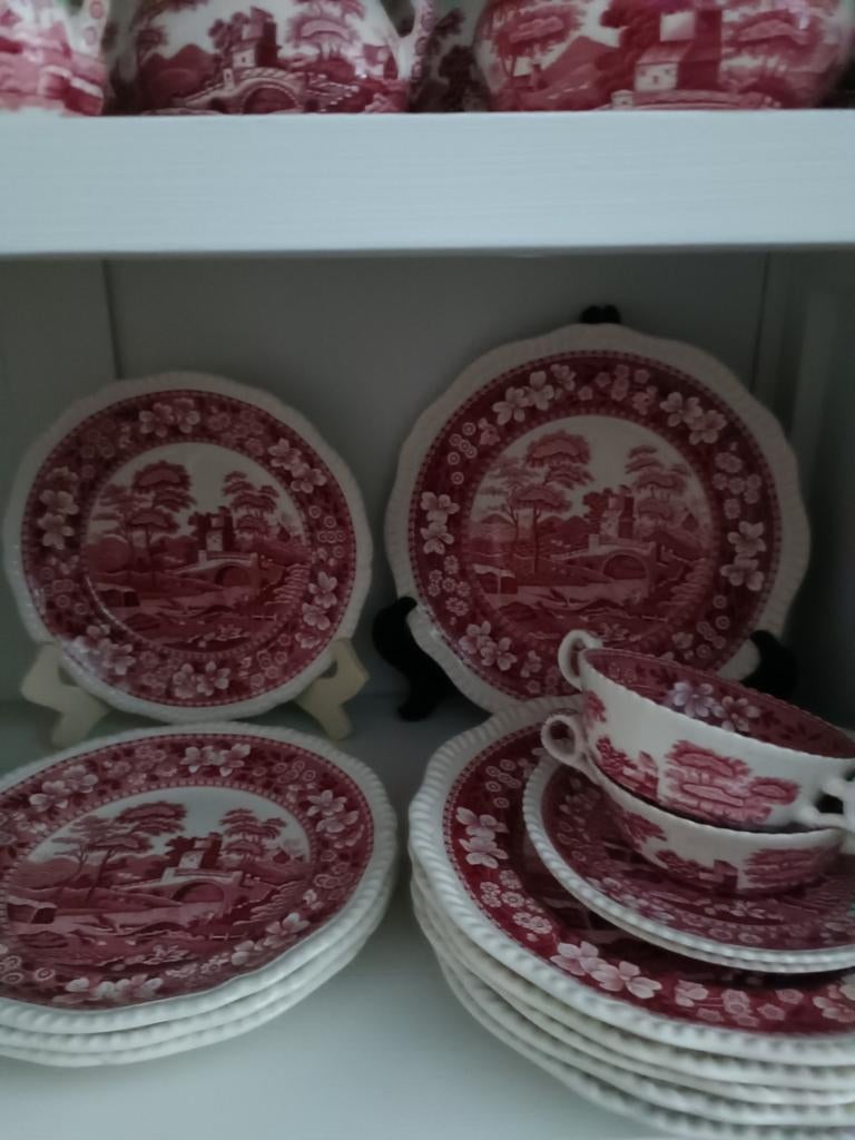 Heel veel Items Copeland SPODE Red Tower, Antiek en Kunst, Antiek | Servies los, Ophalen