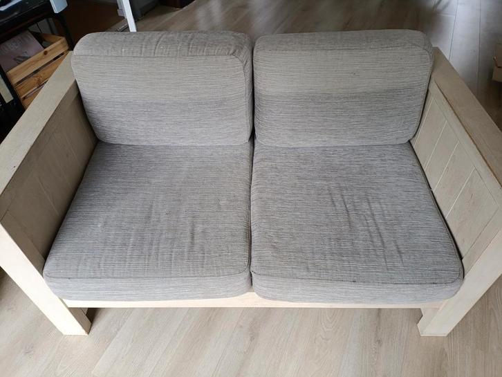 Gratis Tweezitsbank, Huis en Inrichting, Banken | Bankstellen, Gebruikt, Rechte bank, Tweepersoons, Minder dan 150 cm, 75 tot 100 cm