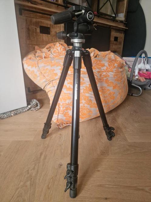 Manfrotto statief 055XDB en balhoofd 804RC2, Audio, Tv en Foto, Fotografie | Statieven en Balhoofden, Gebruikt, Ophalen