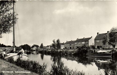 Workum, Inthiemasingel - ongelopen, Verzamelen, Ansichtkaarten | Nederland, Ongelopen, Utrecht, 1940 tot 1960, Ophalen of Verzenden