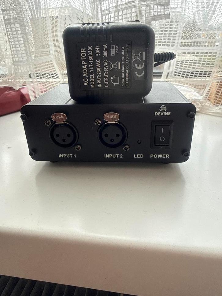 Devine MPS 500 Phantom Voeding, Muziek en Instrumenten, Microfoons, Gebruikt, Studiomicrofoon, Ophalen of Verzenden