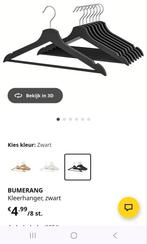 Mooie zwarte houten kleding hangers zgan, Ophalen, Zo goed als nieuw, Hout